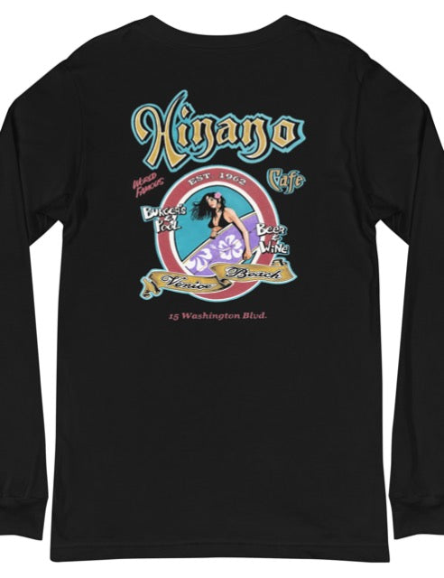 Hinano - black unisex long sleeve tee – Locality Design