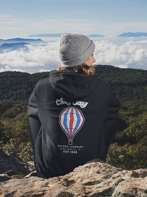 Chez Jay Classic Hot Air Balloon Pullover Hoodie