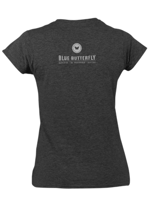 Women's Blue Butterfly - "Scream" T-shirt