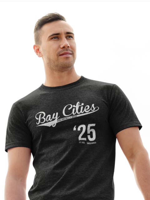 Bay Cities Deli Baseball T-Shirt - Black