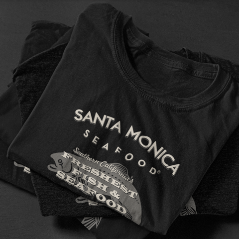 Santa Monica Seafood T-Shirt - Black